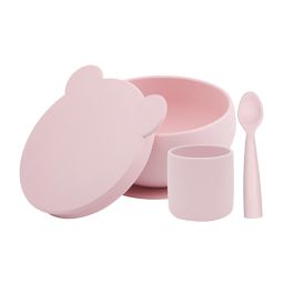 Set de hranire BWL I Minikoioi, 100% Premium Silicone – Pinky Pink