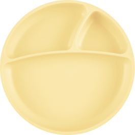 Farfurie compartimentata Minikoioi, 100% Premium Silicone – Mellow Yellow