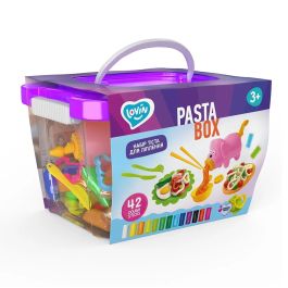 Set plastilina si accesorii pentru modelaj Lovin - 42 culori - Pasta Box