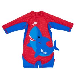 Costum de baie Zoocchini, protectie UPF50+, Marime M, 12-24 luni - Shark