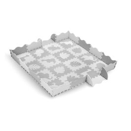 Covoras de joaca Puzzle 150x150 cm, Momi Zawi - Grey